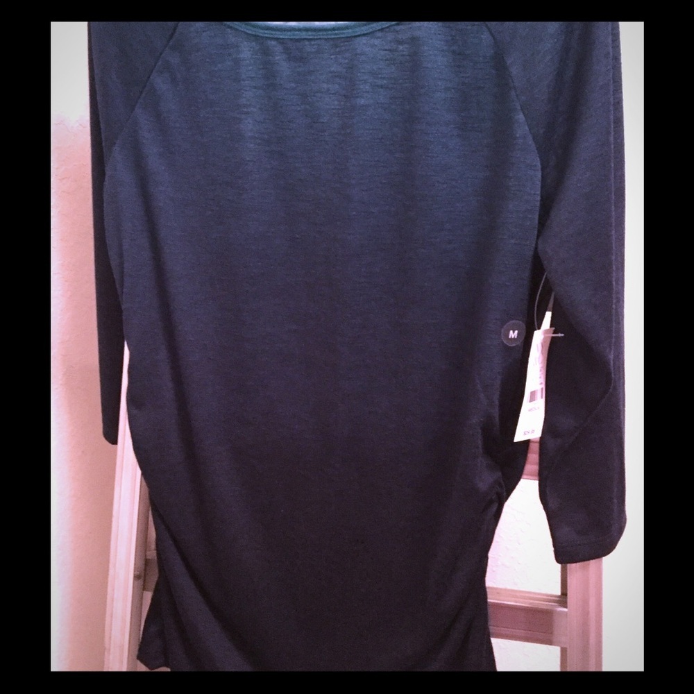NY & Company Top Women’s Medium Blue Green 3/4 Sleeve‎ Shirt